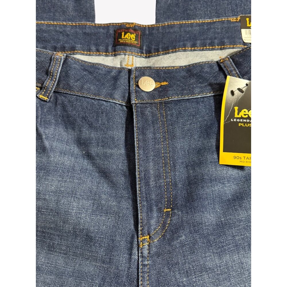 NWT Lee Womens Legendary Plus 90s TAPER Mid Rise Jeans 22W Petite Straight Fit - Picture 4 of 12